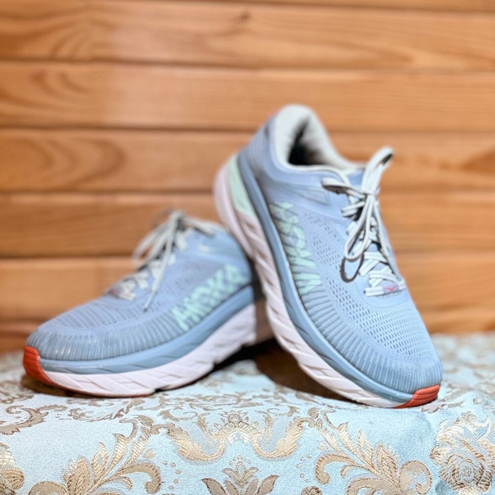 SOLD.  SOLD. Hoka one one Bondi 7 light blue size 10